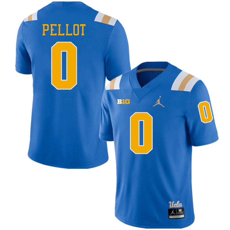 Men #0 Donavyn Pellot Big 10 Conference College Football Jerseys Stitched-Royal